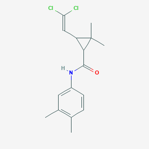 molecular formula C16H19Cl2NO B402519 3-(2,2-dichlorovinyl)-N-(3,4-dimethylphenyl)-2,2-dimethylcyclopropanecarboxamide CAS No. 301359-14-8