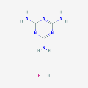 molecular formula C3H7FN6 B040252 1,3,5-三嗪-2,4,6-三胺氢氟化物 CAS No. 123334-03-2