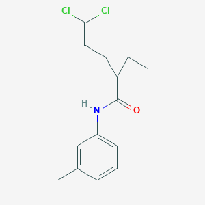 molecular formula C15H17Cl2NO B402520 3-(2,2-dichloroethenyl)-2,2-dimethyl-N-(3-methylphenyl)cyclopropane-1-carboxamide CAS No. 297146-67-9