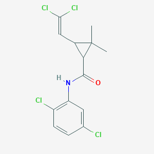 molecular formula C14H13Cl4NO B402521 N-(2,5-dichlorophenyl)-3-(2,2-dichlorovinyl)-2,2-dimethylcyclopropanecarboxamide 