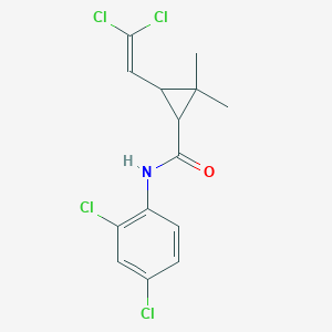 molecular formula C14H13Cl4NO B402522 3-(2,2-dichloroethenyl)-N-(2,4-dichlorophenyl)-2,2-dimethylcyclopropane-1-carboxamide CAS No. 297146-41-9