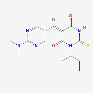 1-sec-butyl-5-{[2-(dimethylamino)-5-pyrimidinyl]methylene}-2-thioxodihydro-4,6(1H,5H)-pyrimidinedione