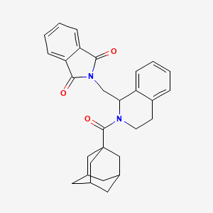 molecular formula C29H30N2O3 B4025254 2-[[2-(adamantane-1-carbonyl)-3,4-dihydro-1H-isoquinolin-1-yl]methyl]isoindole-1,3-dione 