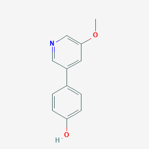 molecular formula C12H11NO2 B4025255 4-(5-methoxypyridin-3-yl)phenol 