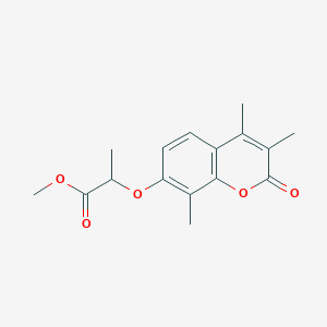 methyl 2-[(3,4,8-trimethyl-2-oxo-2H-chromen-7-yl)oxy]propanoate