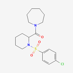 1-[1-(4-Chlorobenzenesulfonyl)piperidine-2-carbonyl]azepane