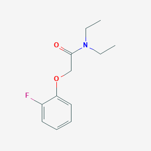 molecular formula C12H16FNO2 B4025336 N,N-diethyl-2-(2-fluorophenoxy)acetamide 