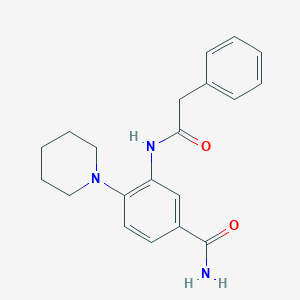 3-[(2-Phenylacetyl)amino]-4-piperidin-1-ylbenzamide