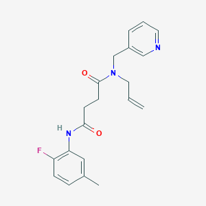 N-allyl-N'-(2-fluoro-5-methylphenyl)-N-(pyridin-3-ylmethyl)succinamide