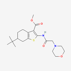 Methyl 6-tert-butyl-2-[(2-morpholin-4-ylacetyl)amino]-4,5,6,7-tetrahydro-1-benzothiophene-3-carboxylate