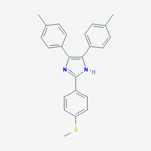 molecular formula C24H22N2S B402540 4,5-bis(4-methylphenyl)-2-[4-(methylsulfanyl)phenyl]-1H-imidazole 