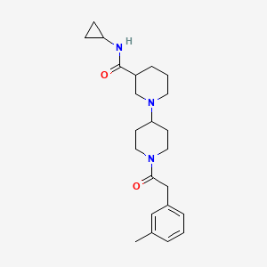 N-cyclopropyl-1'-[(3-methylphenyl)acetyl]-1,4'-bipiperidine-3-carboxamide