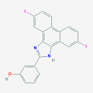 molecular formula C21H12I2N2O B402541 3-(5,10-diiodo-1H-phenanthro[9,10-d]imidazol-2-yl)phenol 