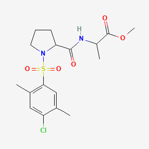 methyl 1-[(4-chloro-2,5-dimethylphenyl)sulfonyl]prolylalaninate