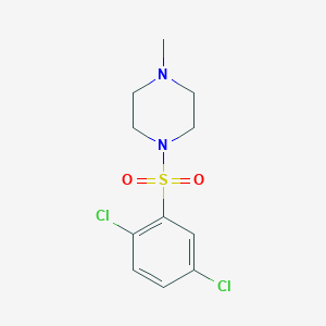 molecular formula C11H14Cl2N2O2S B402545 1-[(2,5-Dichlorophenyl)sulfonyl]-4-methylpiperazine CAS No. 324776-43-4