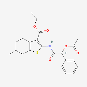 Ethyl 2-[(2-acetyloxy-2-phenylacetyl)amino]-6-methyl-4,5,6,7-tetrahydro-1-benzothiophene-3-carboxylate