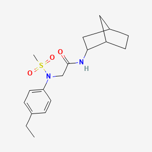 N-bicyclo[2.2.1]hept-2-yl-N~2~-(4-ethylphenyl)-N~2~-(methylsulfonyl)glycinamide