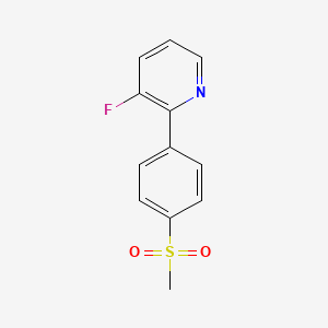 3-fluoro-2-[4-(methylsulfonyl)phenyl]pyridine