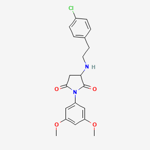 3-{[2-(4-chlorophenyl)ethyl]amino}-1-(3,5-dimethoxyphenyl)-2,5-pyrrolidinedione