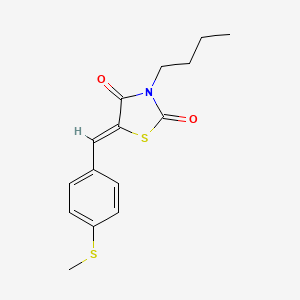 3-butyl-5-[4-(methylthio)benzylidene]-1,3-thiazolidine-2,4-dione