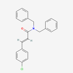 molecular formula C23H20ClNO B4025601 (2E)-N,N-dibenzyl-3-(4-chlorophenyl)prop-2-enamide 