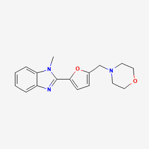 4-[[5-(1-Methylbenzimidazol-2-yl)furan-2-yl]methyl]morpholine