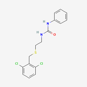 1-{2-[(2,6-Dichlorobenzyl)sulfanyl]ethyl}-3-phenylurea