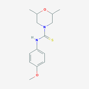 N-(4-methoxyphenyl)-2,6-dimethylmorpholine-4-carbothioamide