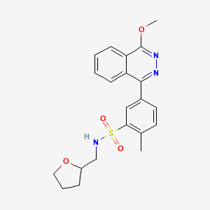 5-(4-methoxyphthalazin-1-yl)-2-methyl-N-(tetrahydrofuran-2-ylmethyl)benzenesulfonamide