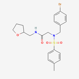 N~2~-(4-bromobenzyl)-N~2~-[(4-methylphenyl)sulfonyl]-N~1~-(tetrahydro-2-furanylmethyl)glycinamide