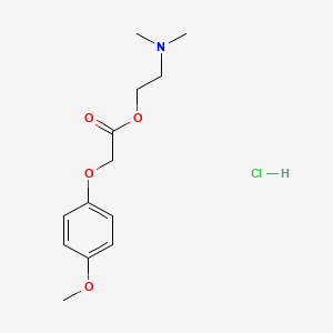 molecular formula C13H20ClNO4 B4025765 2-(dimethylamino)ethyl (4-methoxyphenoxy)acetate hydrochloride 