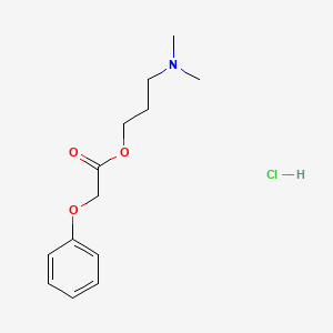 3-(Dimethylamino)propyl 2-phenoxyacetate;hydrochloride