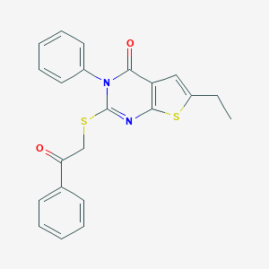 6-ethyl-2-[(2-oxo-2-phenylethyl)sulfanyl]-3-phenylthieno[2,3-d]pyrimidin-4(3H)-one