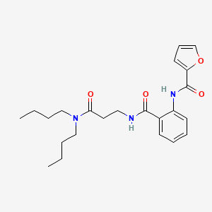 N-[2-[[3-(dibutylamino)-3-oxopropyl]carbamoyl]phenyl]furan-2-carboxamide