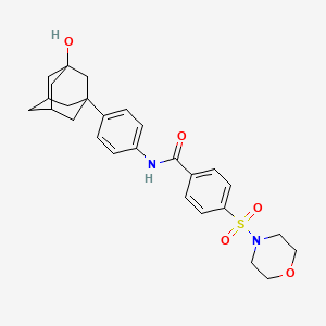 N-[4-(3-hydroxy-1-adamantyl)phenyl]-4-morpholin-4-ylsulfonylbenzamide