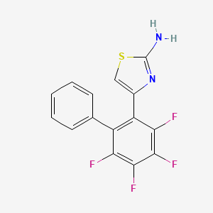 4-(2,3,4,5-tetrafluoro-6-phenylphenyl)-1,3-thiazol-2-amine