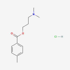 3-(Dimethylamino)propyl 4-methylbenzoate;hydrochloride