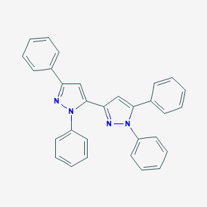 molecular formula C30H22N4 B402581 1,1',3',5-Tetraphenyl-3,5'-bipyrazole 
