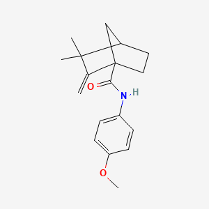 N-(4-methoxyphenyl)-3,3-dimethyl-2-methylidenebicyclo[2.2.1]heptane-1-carboxamide