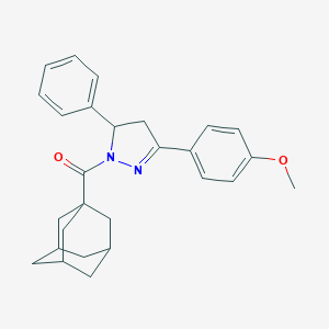 4-[1-(1-adamantylcarbonyl)-5-phenyl-4,5-dihydro-1H-pyrazol-3-yl]phenyl methyl ether