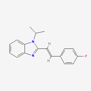 2-[(E)-2-(4-FLUOROPHENYL)-1-ETHENYL]-1-ISOPROPYL-1H-1,3-BENZIMIDAZOLE