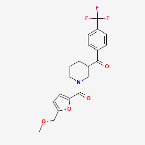 {1-[5-(methoxymethyl)-2-furoyl]-3-piperidinyl}[4-(trifluoromethyl)phenyl]methanone