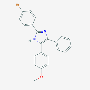 molecular formula C22H17BrN2O B402588 2-(4-bromophenyl)-5-[4-(methyloxy)phenyl]-4-phenyl-1H-imidazole 