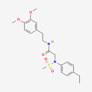 N~1~-[2-(3,4-dimethoxyphenyl)ethyl]-N~2~-(4-ethylphenyl)-N~2~-(methylsulfonyl)glycinamide