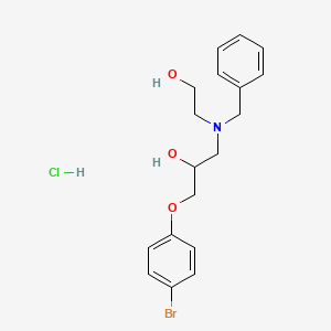 1-[Benzyl(2-hydroxyethyl)amino]-3-(4-bromophenoxy)propan-2-ol;hydrochloride