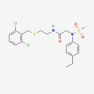 N~1~-{2-[(2,6-dichlorobenzyl)thio]ethyl}-N~2~-(4-ethylphenyl)-N~2~-(methylsulfonyl)glycinamide