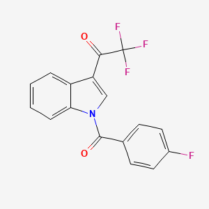 2,2,2-Trifluoro-1-[1-(4-fluorobenzoyl)indol-3-yl]ethanone