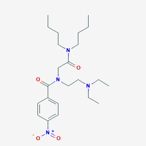 molecular formula C23H38N4O4 B402594 N-[2-(dibutylamino)-2-oxoethyl]-N-[2-(diethylamino)ethyl]-4-nitrobenzamide 