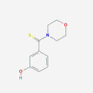 molecular formula C11H13NO2S B402595 (3-羟基苯基)(吗啉-4-基)甲硫酮 CAS No. 331711-43-4