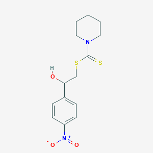 [2-Hydroxy-2-(4-nitrophenyl)ethyl] piperidine-1-carbodithioate